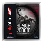 Cordajes De Tenis Polyfibre Black Venom 12,2m schwarz